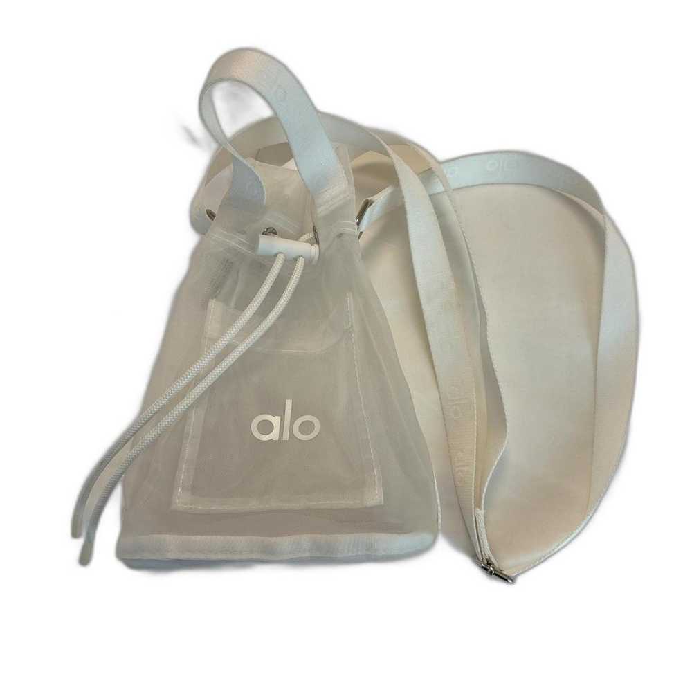 Alo Yoga Women's White and Silver Bag - image 3