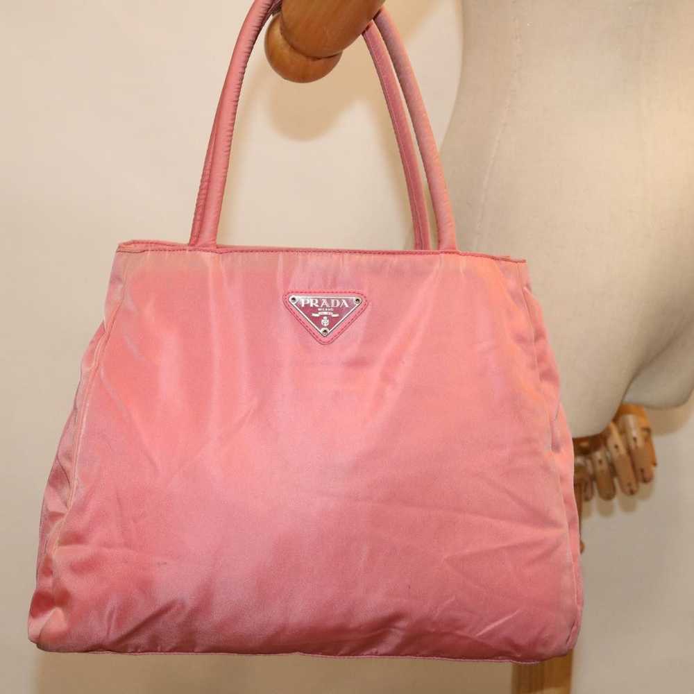 Prada Tessuto Pink Synthetic Handbag (Pre-Owned) - image 7