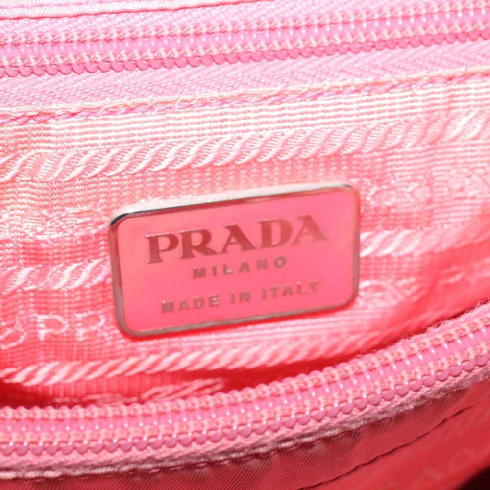 Prada Tessuto Pink Synthetic Handbag (Pre-Owned) - image 8