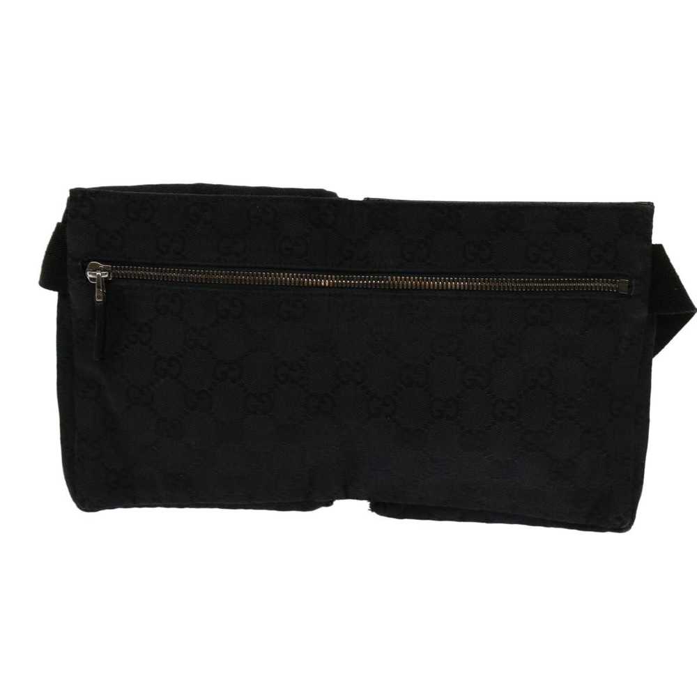 Gucci Gg Canvas Black Canvas Shoulder Bag (Pre-Ow… - image 2