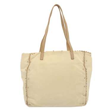 Prada Tessuto Beige Synthetic Tote Bag (Pre-Owned) - image 1