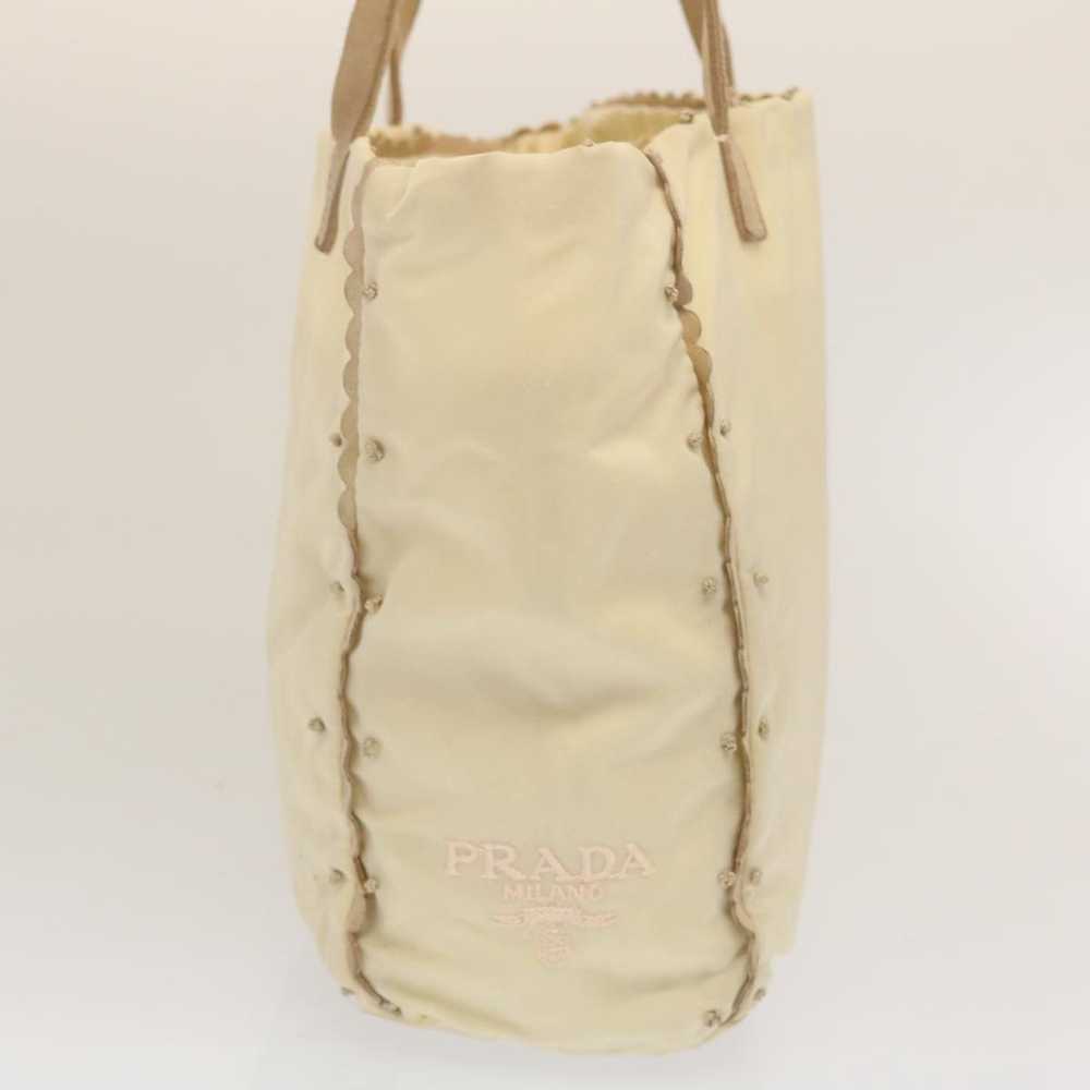 Prada Tessuto Beige Synthetic Tote Bag (Pre-Owned) - image 8