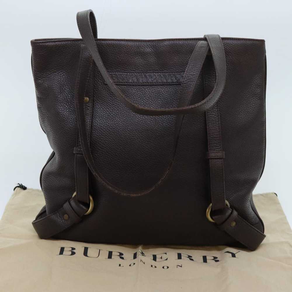 Burberry - Brown Leather Tote Bag (Pre-Owned) - image 8