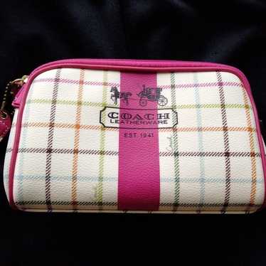 Coach Pouch Heritage Stripe Collection KYM 【Excel… - image 1