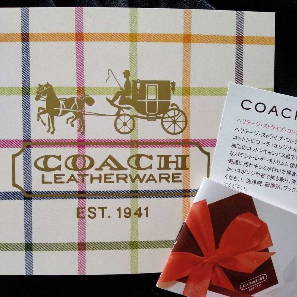 Coach Pouch Heritage Stripe Collection KYM 【Excel… - image 6