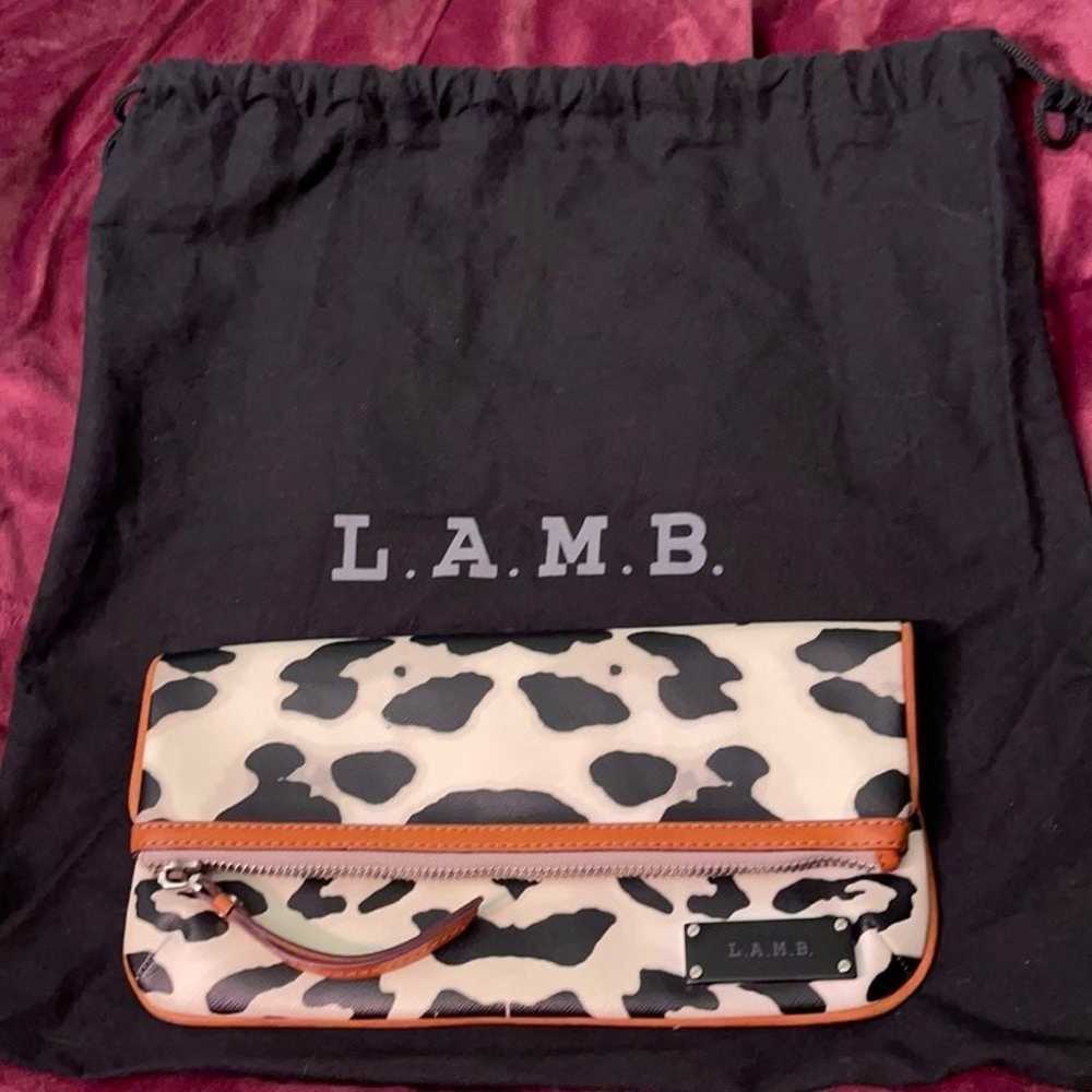 L.A.M.B. Snow Leopard Print Clutch. New without t… - image 1