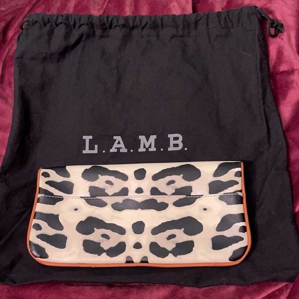 L.A.M.B. Snow Leopard Print Clutch. New without t… - image 2