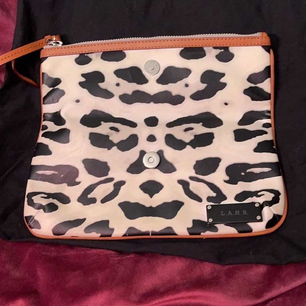 L.A.M.B. Snow Leopard Print Clutch. New without t… - image 3