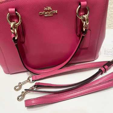 COACH Pink Leather Shoulder Bag