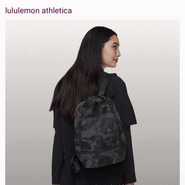 Lululemon City popular Adventurer Backpack Mini 10L black camo