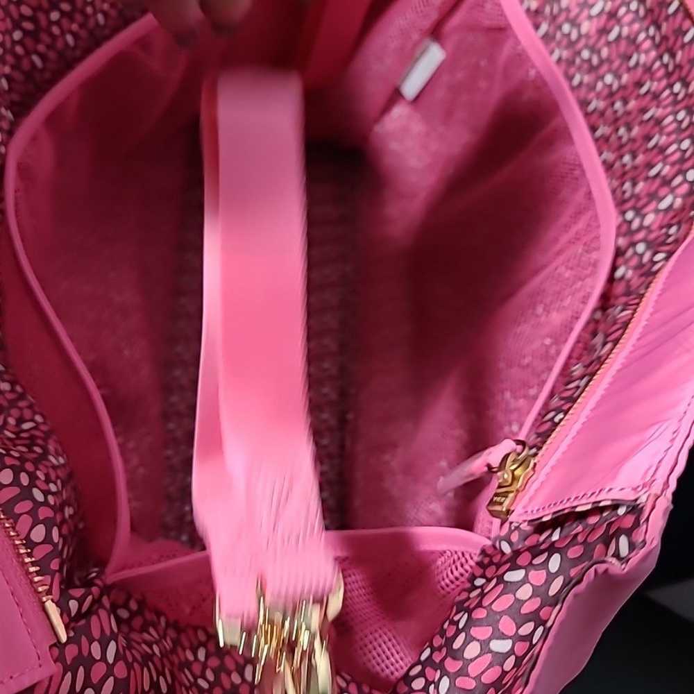 Vera Bradley Blossom Pink Preppy Poly Tote 16"x13… - image 11