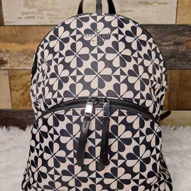 Kate Spade Nylon Black and White Backpack