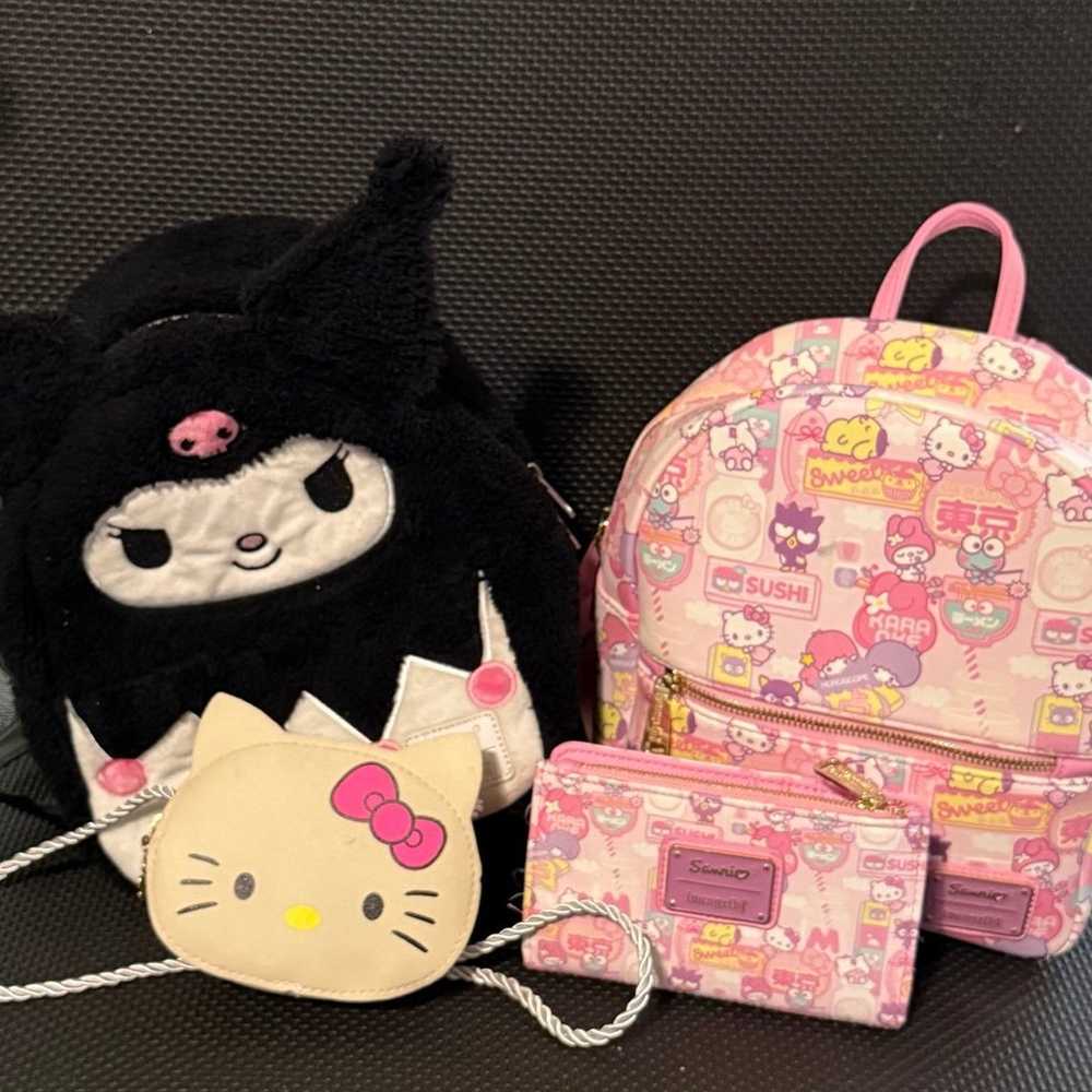 Loungefly Hello Kitty Sanrio 3 Bag bundle + Wallet - image 1