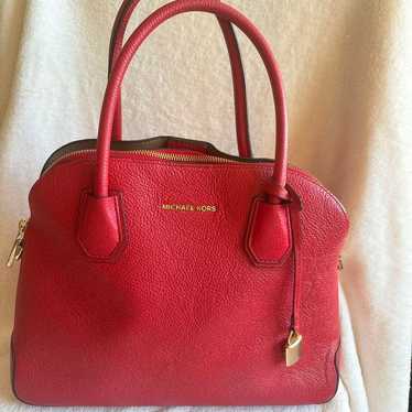 Michael Kors red handbag