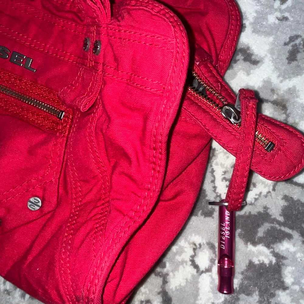 Super Rare DIESEL Red Shoulder Bag - image 2