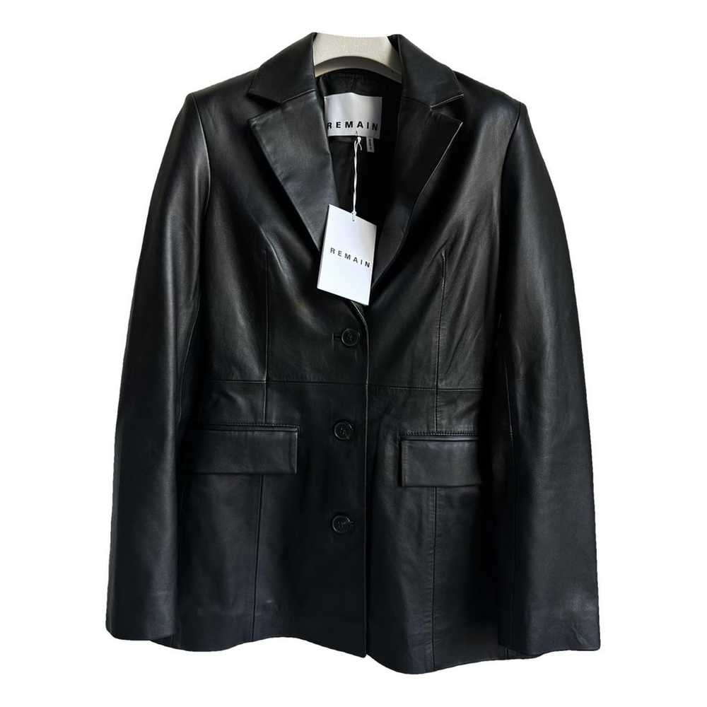 Non Signé / Unsigned Leather jacket - image 1