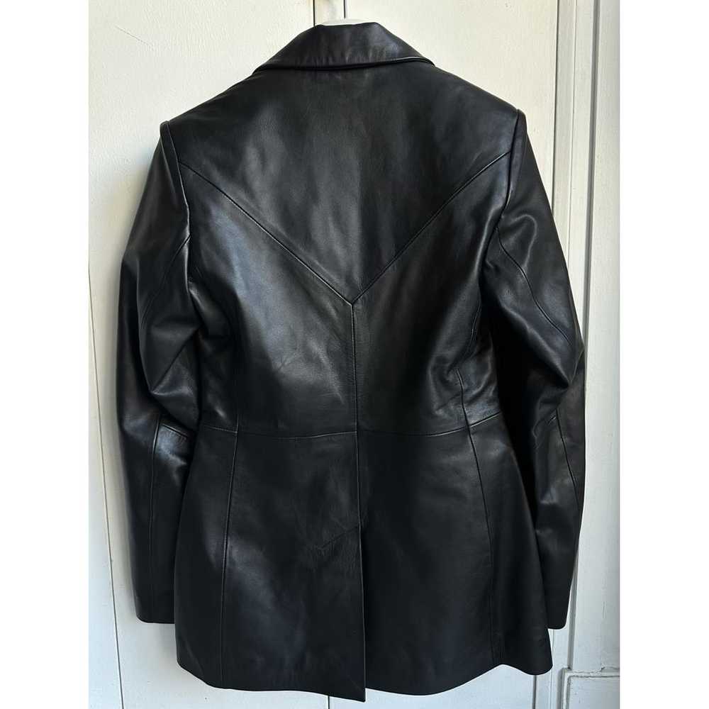 Non Signé / Unsigned Leather jacket - image 3