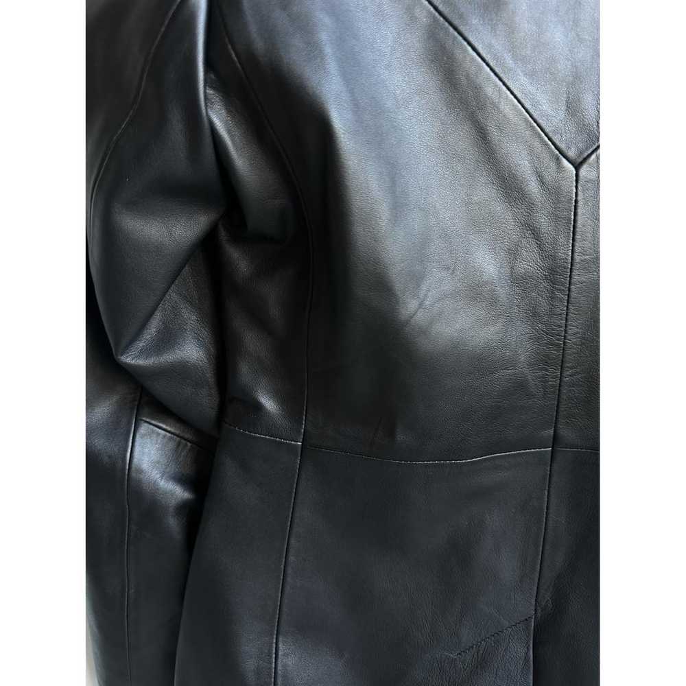 Non Signé / Unsigned Leather jacket - image 7