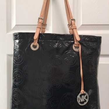 Michael Kors Black Patent Leather Tote