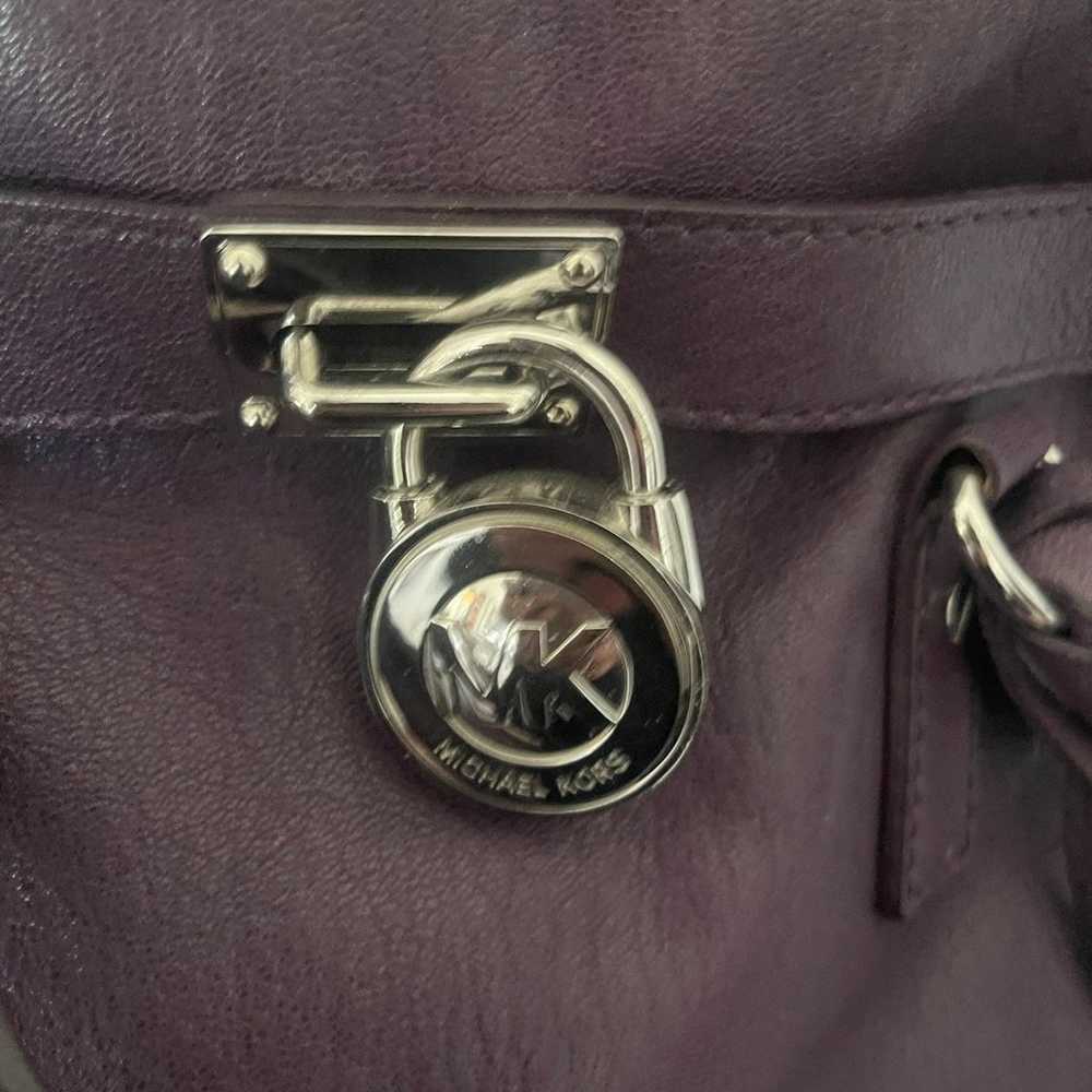 Michael Kors purple purse with matching wallet - image 2