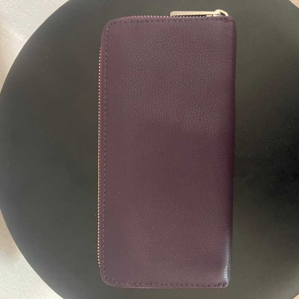 Michael Kors purple purse with matching wallet - image 6