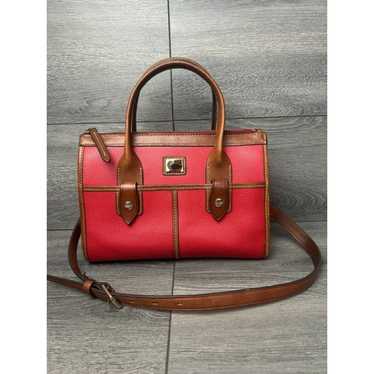 Dooney & Bourke store Camden Saffiano Small Satchel in Red Textured Leather