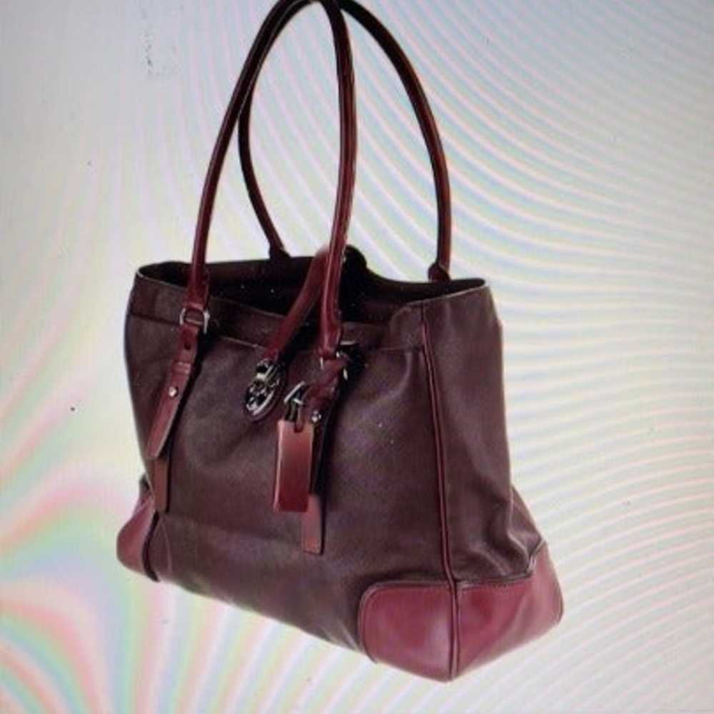 Tumi Very Burgundy Tote/Purse/Travel bag - image 1