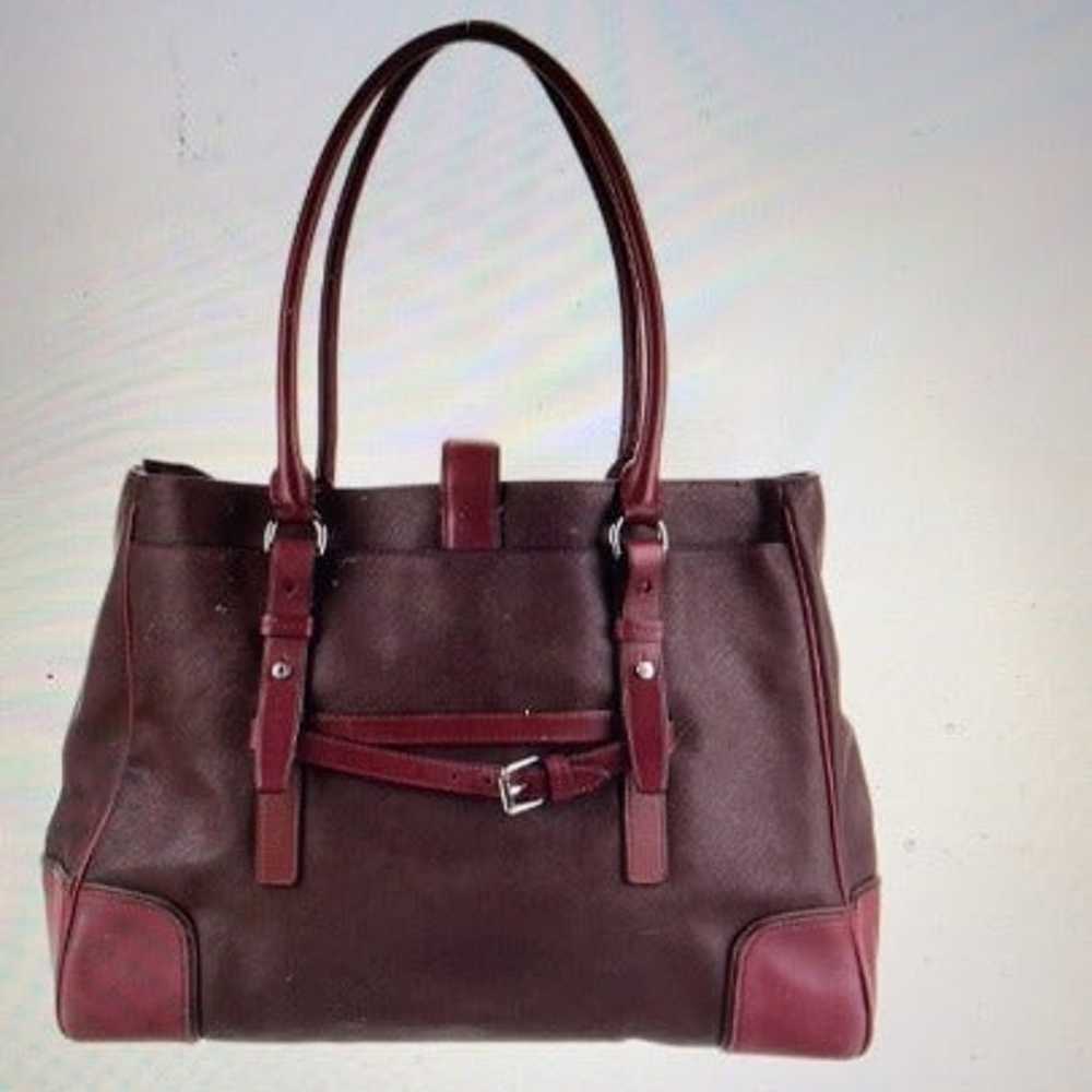 Tumi Very Burgundy Tote/Purse/Travel bag - image 4