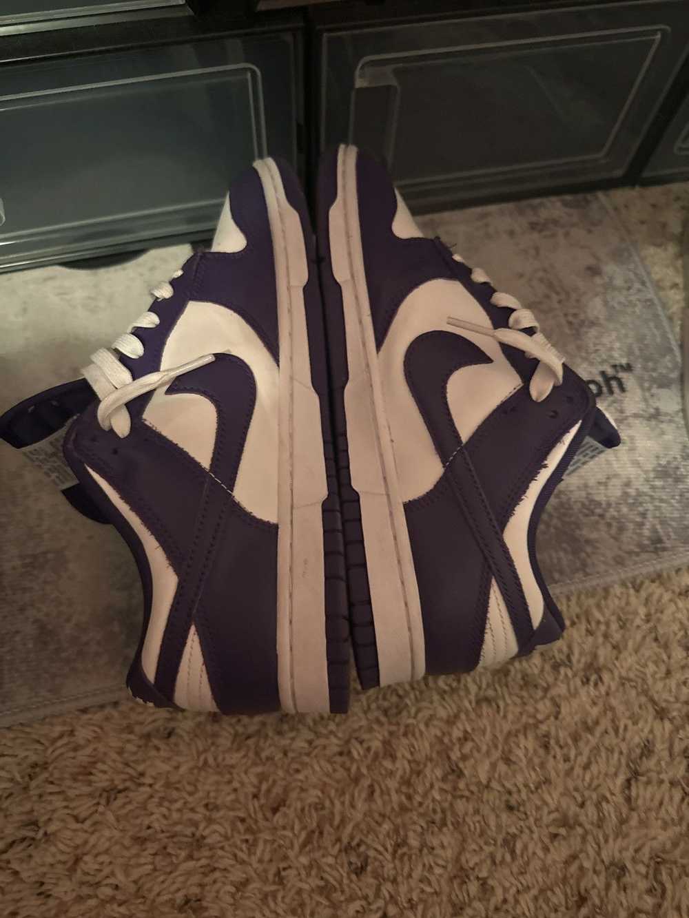 Nike dunk lows-champion purple - image 3