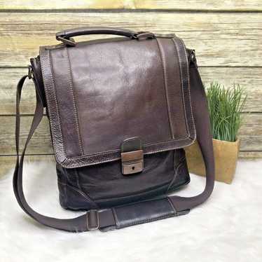 Wilsons Leather Brown Laptop Messenger