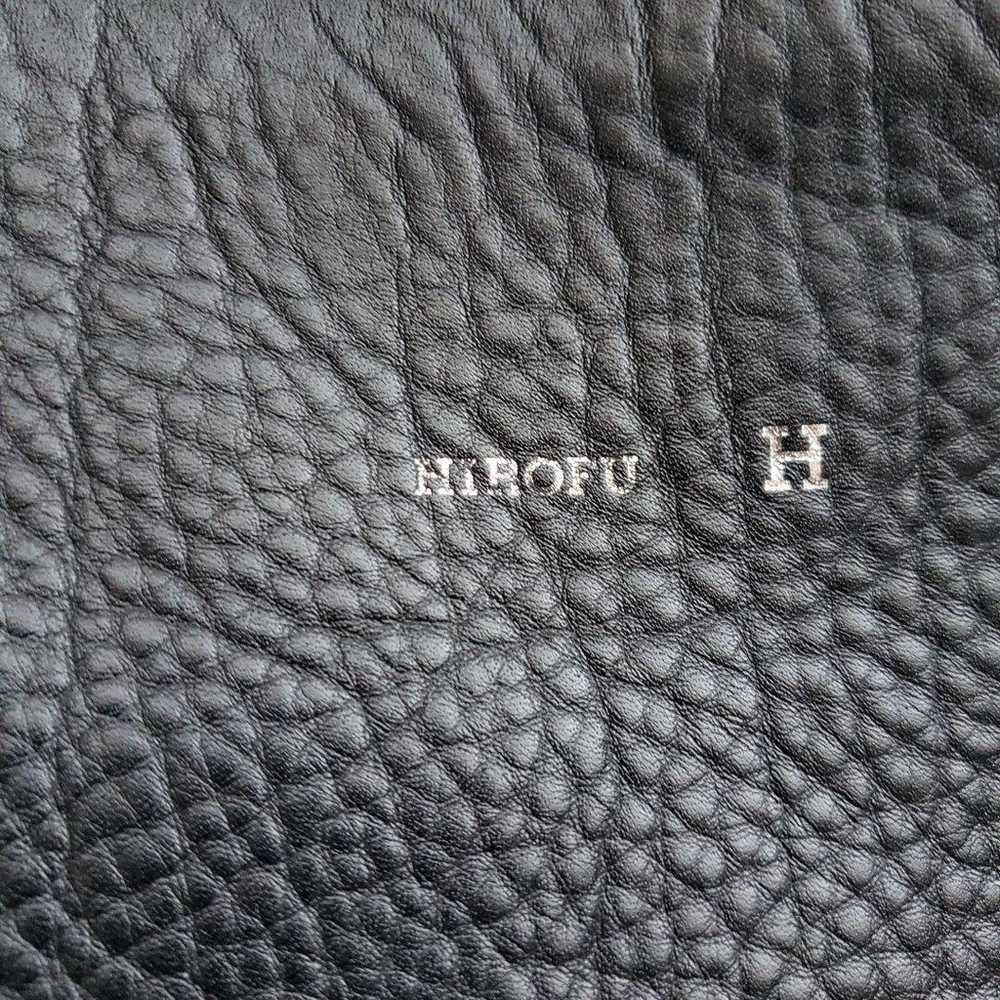 HIROFU One-Shoulder Bag Lamport Shibo Leather Bla… - image 12