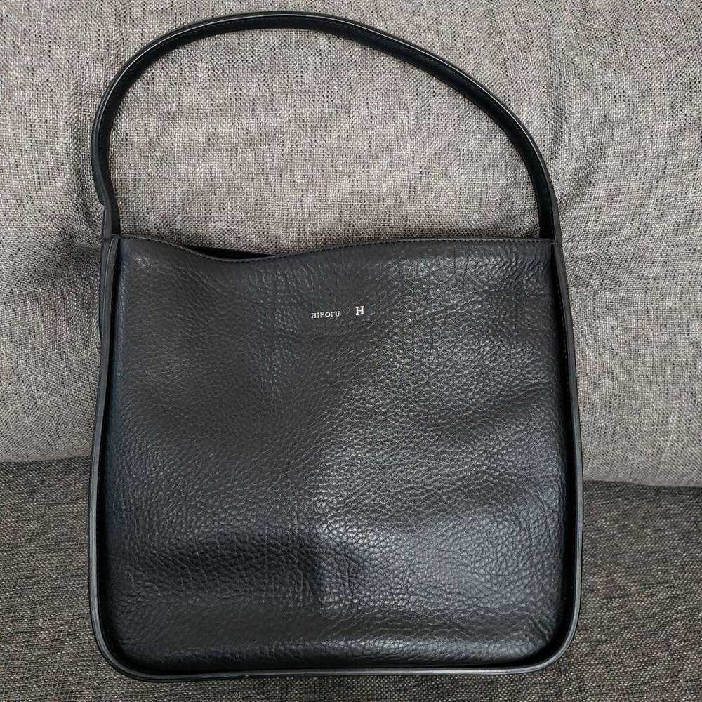 HIROFU One-Shoulder Bag Lamport Shibo Leather Bla… - image 9