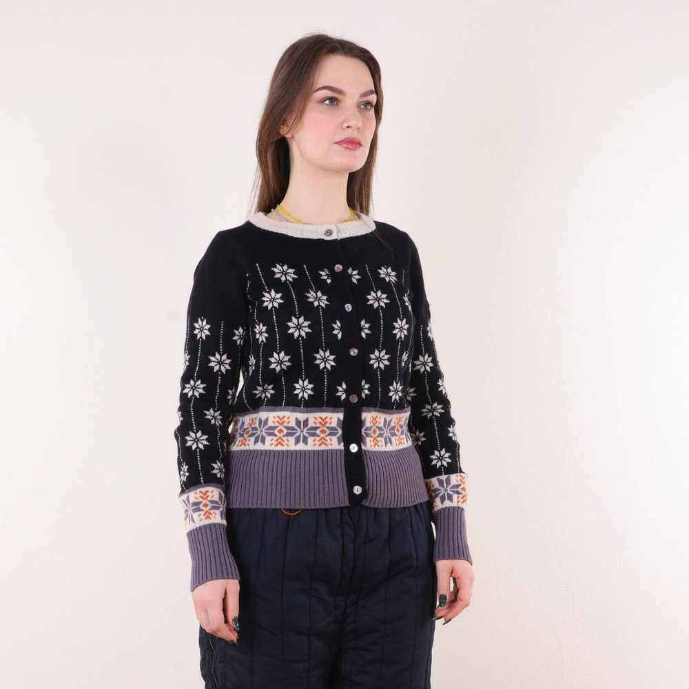 Other Gudrun Sjoden Floral Wool Knit Cardigan Swe… - image 2