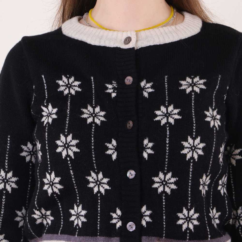 Other Gudrun Sjoden Floral Wool Knit Cardigan Swe… - image 7