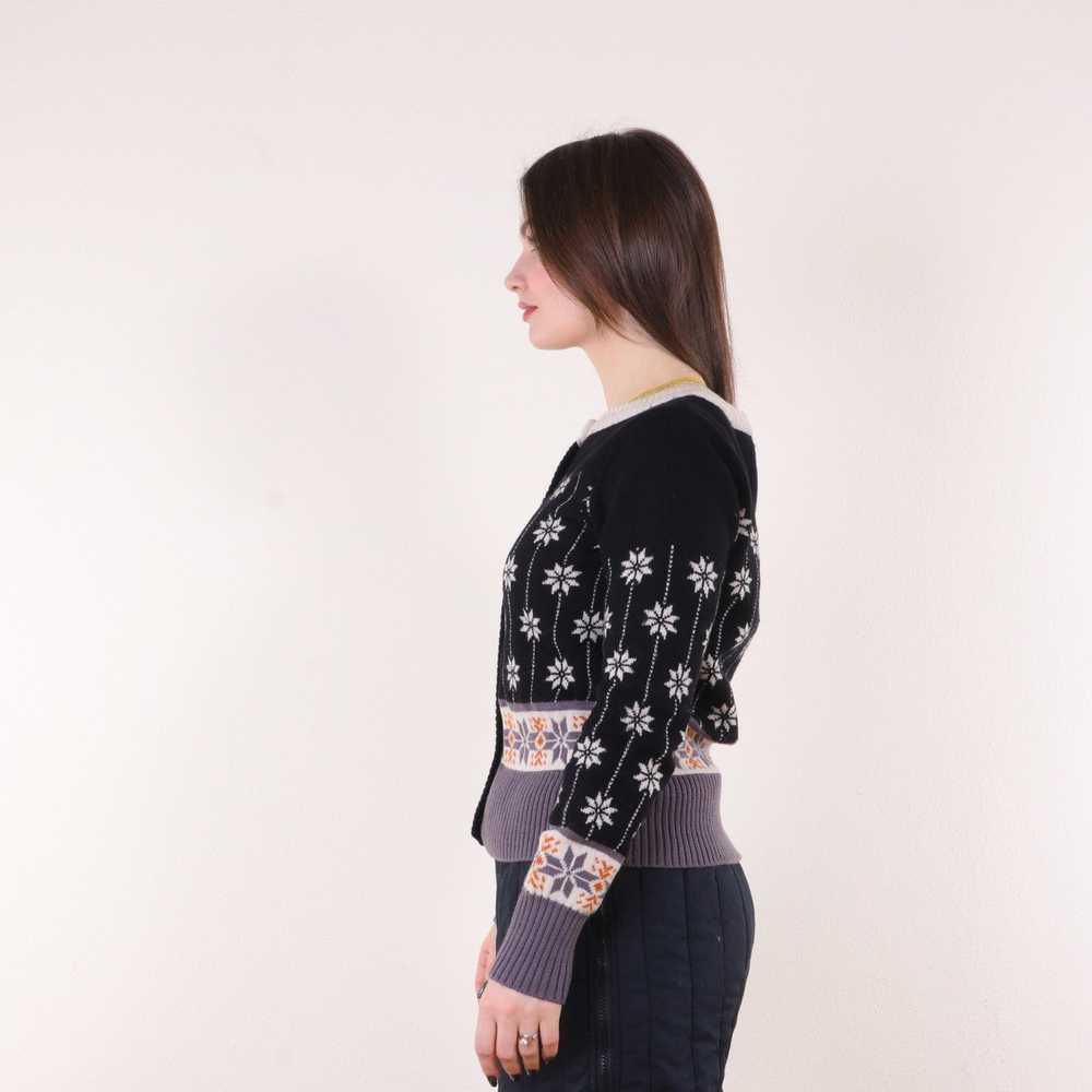 Other Gudrun Sjoden Floral Wool Knit Cardigan Swe… - image 8