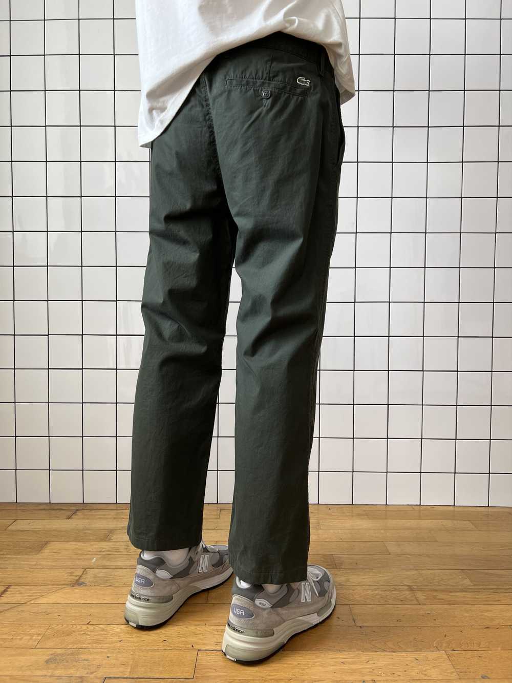 Lacoste × Vintage LACOSTE Pants Vintage Khaki Mil… - image 4