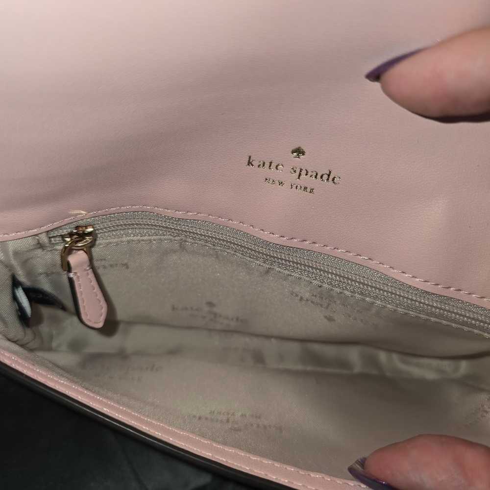 Nwot kate spade pink glimmer crossbody with cardh… - image 6