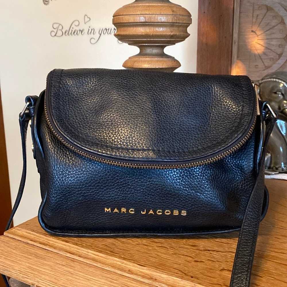 Marc Jacob’s pebbled, black leather shoulder purse - image 1