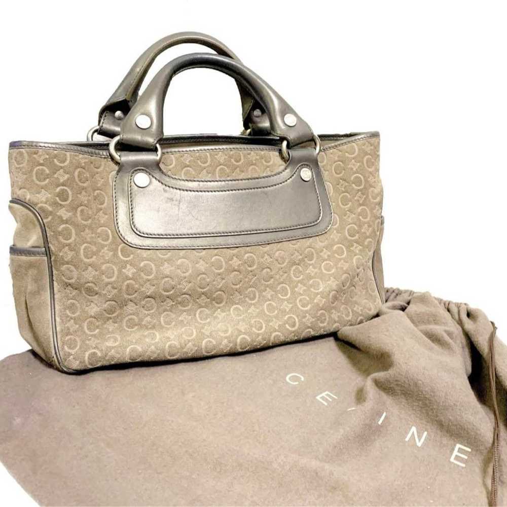 CELINE Suede Leather Boogie Bag Macadam Handbag - image 1