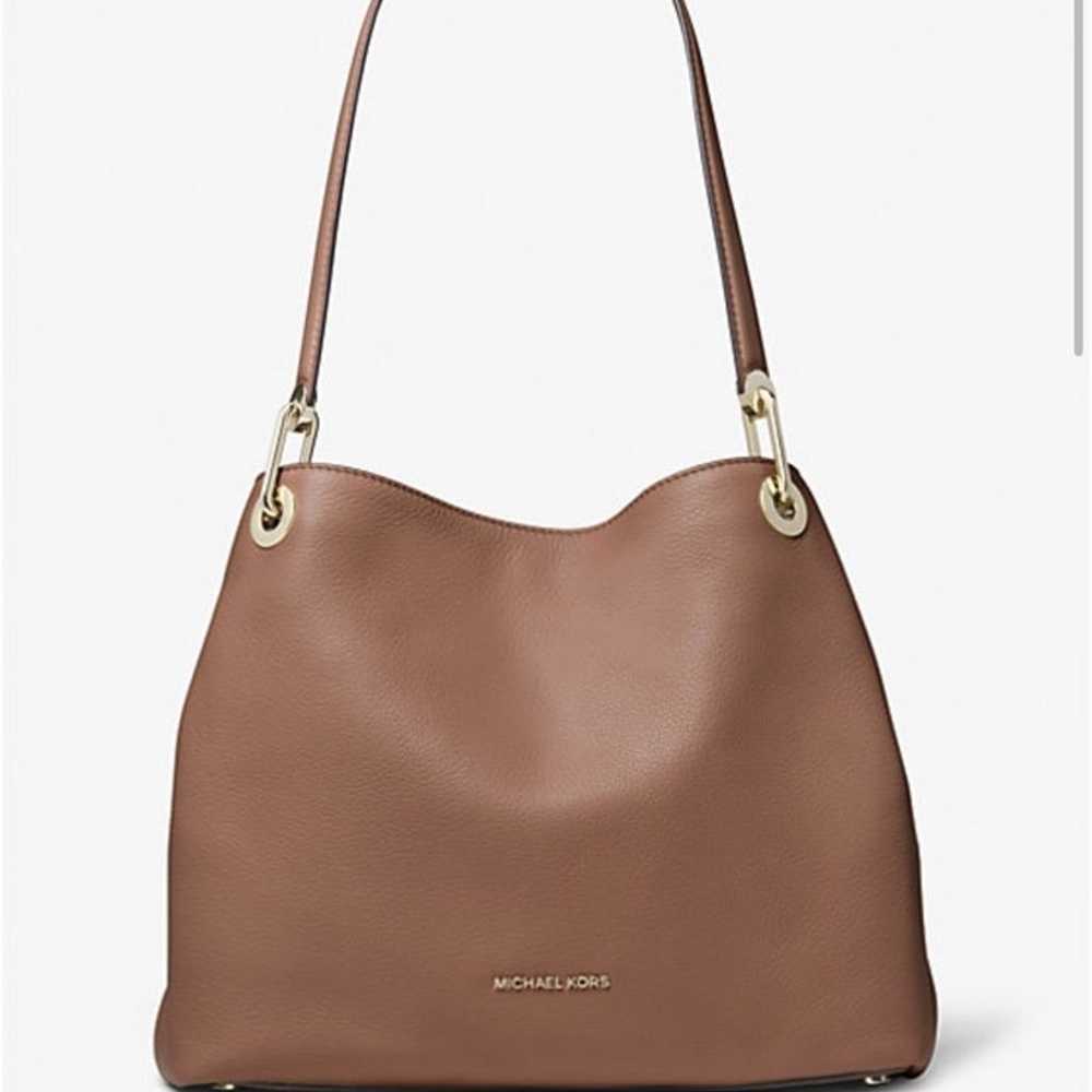 Michael Kors Raven Large Pebbled Leather Shoulder… - image 2