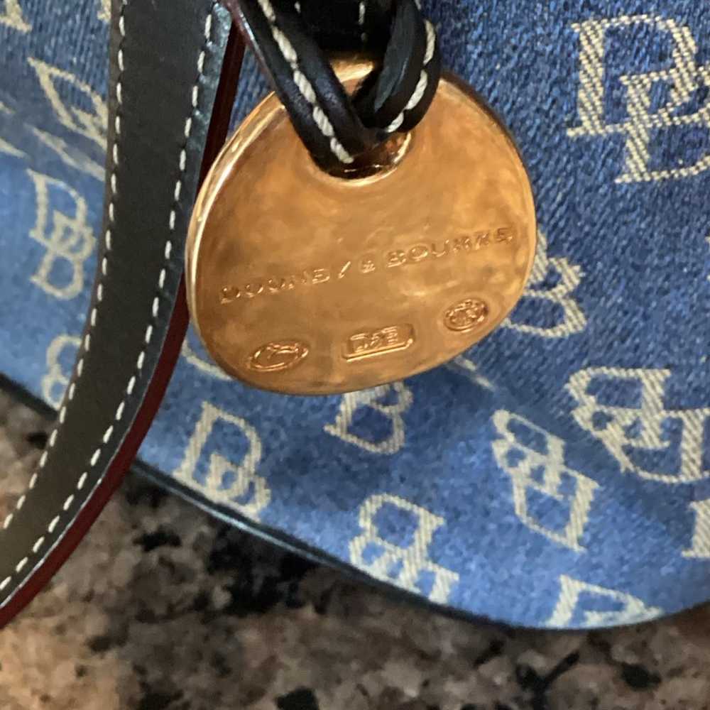 Dooney & Bourke Dark Denim Bucket Purse - image 11