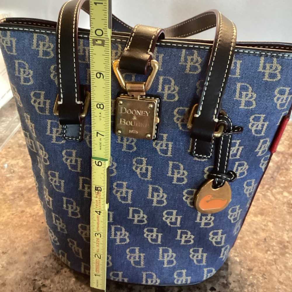 Dooney & Bourke Dark Denim Bucket Purse - image 12