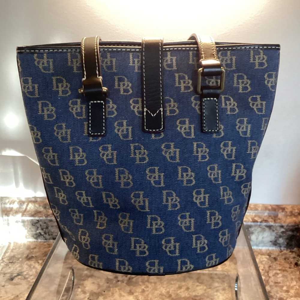 Dooney & Bourke Dark Denim Bucket Purse - image 3