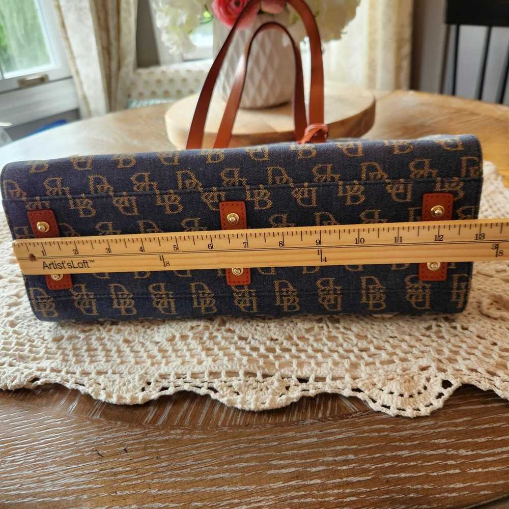 Dooney and Bourke East West Blue Tote Logo Keycha… - image 10