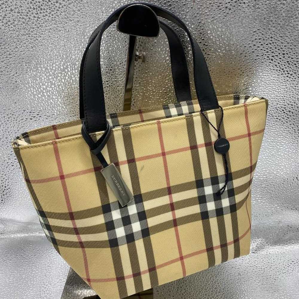 Authenticated BURBERRY Nova Check Handbag - image 6