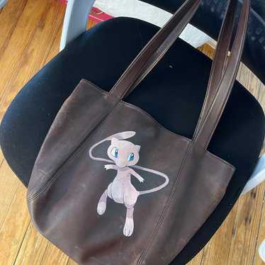 custom painted mew leather Coach bag - image 1