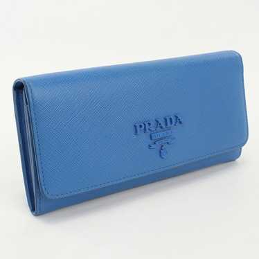 PRADA 1MH132 Saffiano Leather Wallet Long with do… - image 1