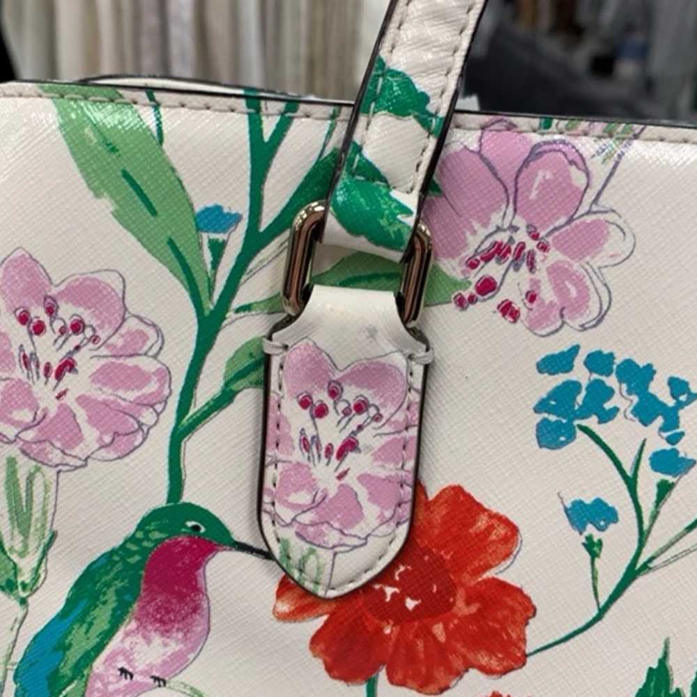 Kate Spade floral hummingbird purse - image 3