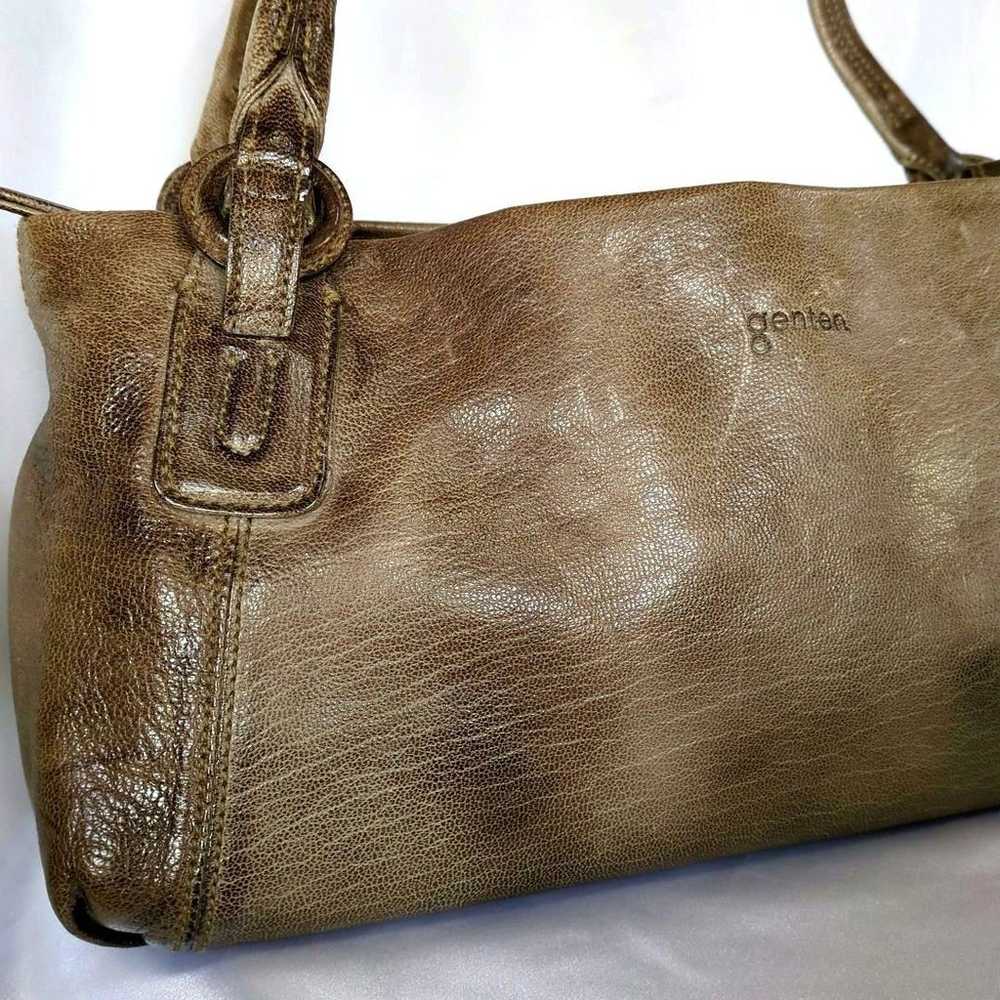 [Mint Condition] Genten Goat Leather Bag - image 2