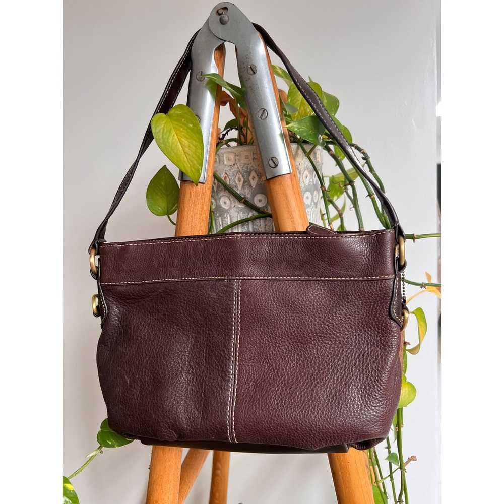 90's Croft & Barrow Leather Shoulder Bag - image 1